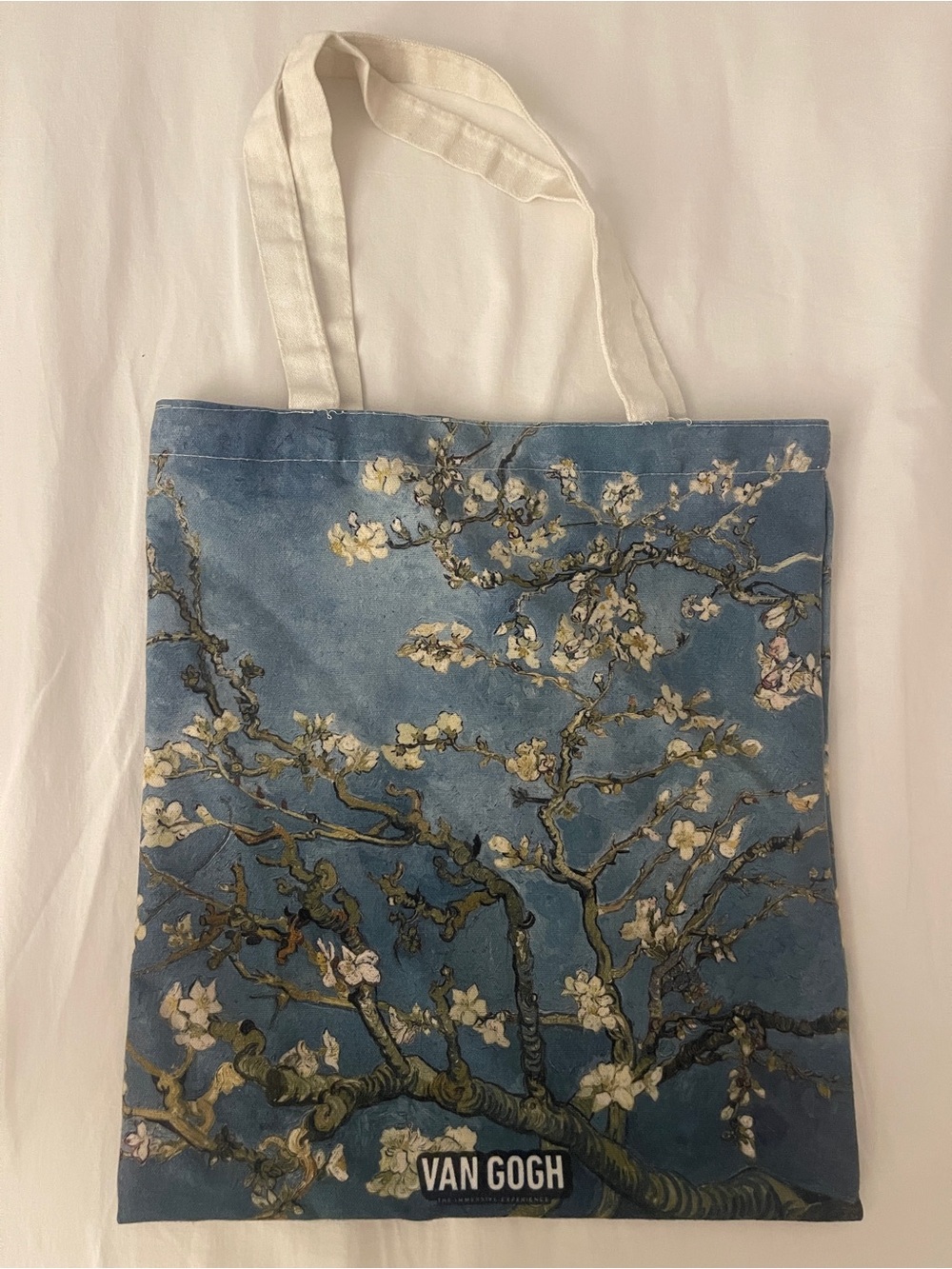 Van Gogh Blue Almond Blossom Canvas Tote